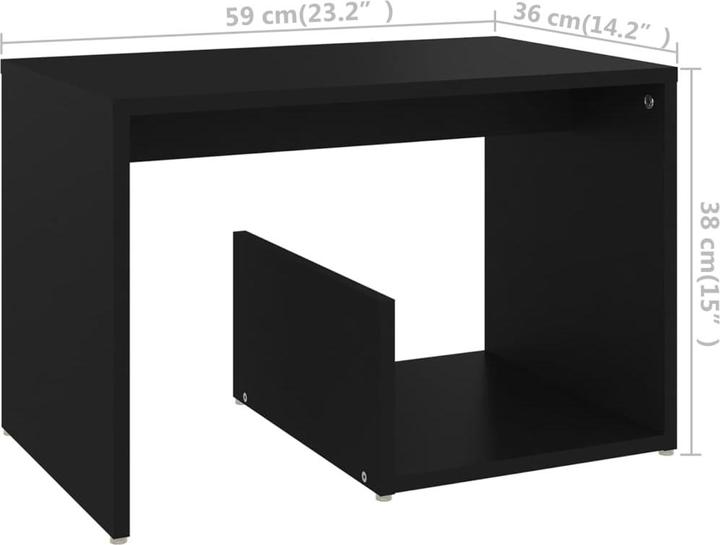 Image du produit vidaXL Beistelltisch (59 x 36 x 38 cm)