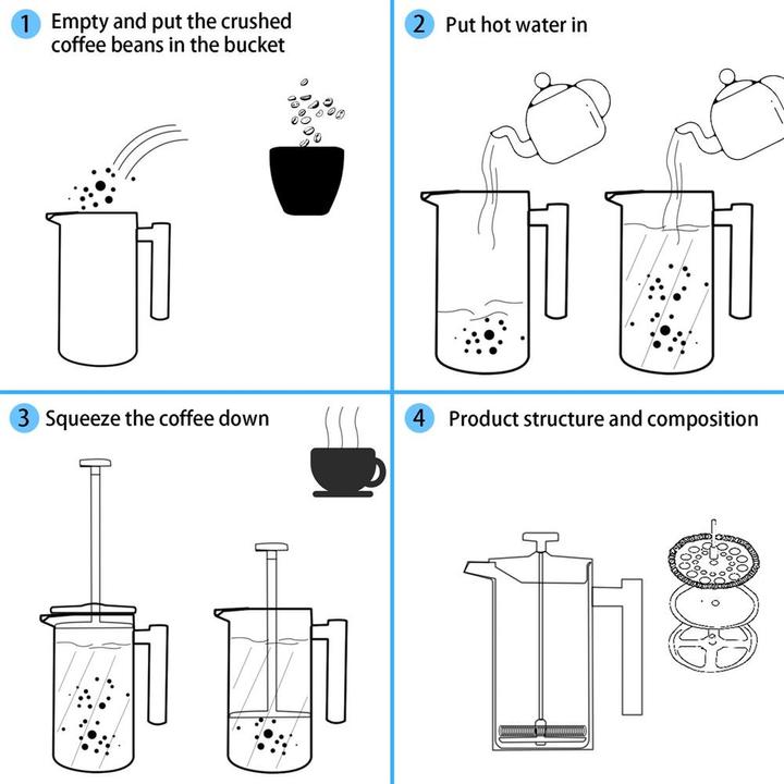 Produktbild Intirilife Kaffeekanne in SILBER (1 l)