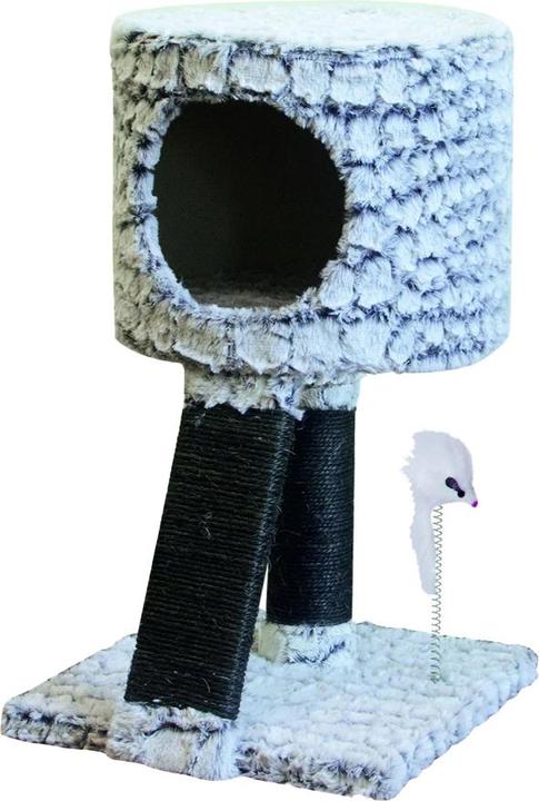 M-Pets KatzenKratzbaum Schlangenmuster (52 cm, Grau/Schwarz)