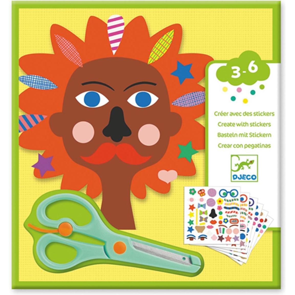 Djeco, Sticker, Sticker und Basteln Friseur