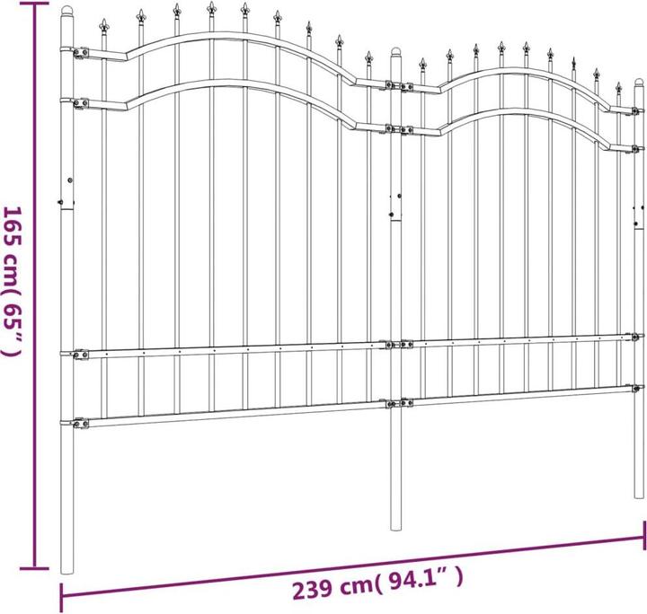 Produktbild vidaXL Gartenzaun