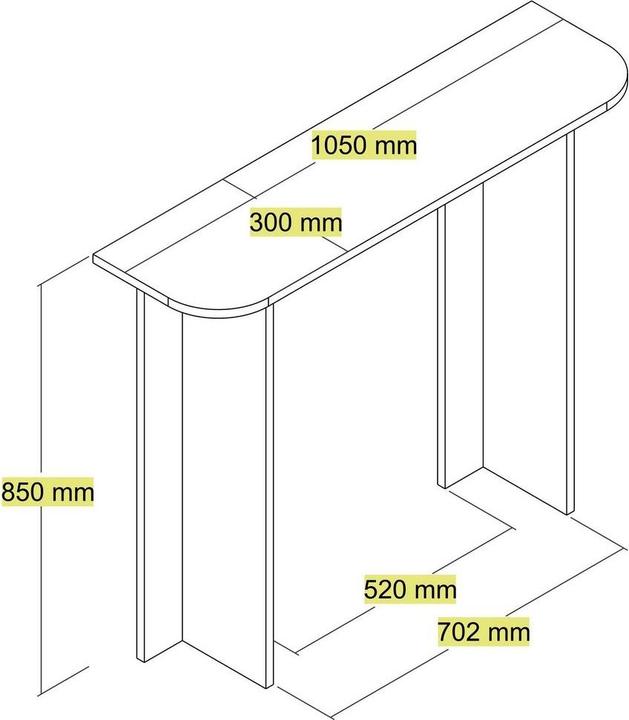 Produktbild Hanah Home Moderna (105 x 30 x 85 cm)