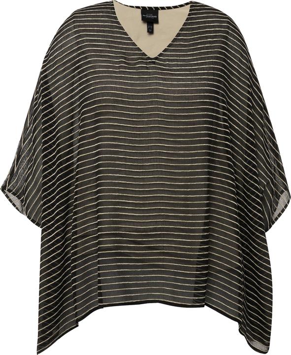 Actual product image Ulla Popken Textured Stripe Layered Blouse (50, 52)