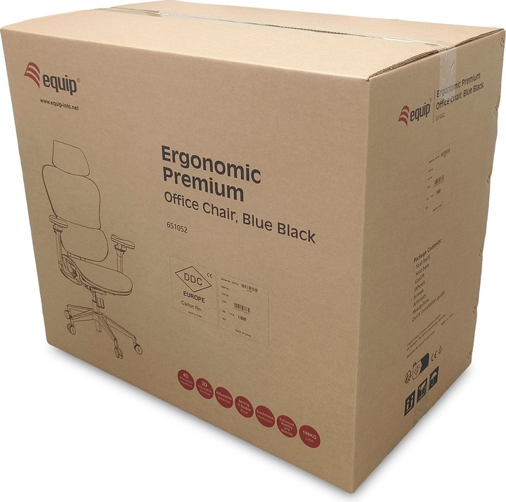Actual product image equip Ergonomic office chair with head and armrests sw