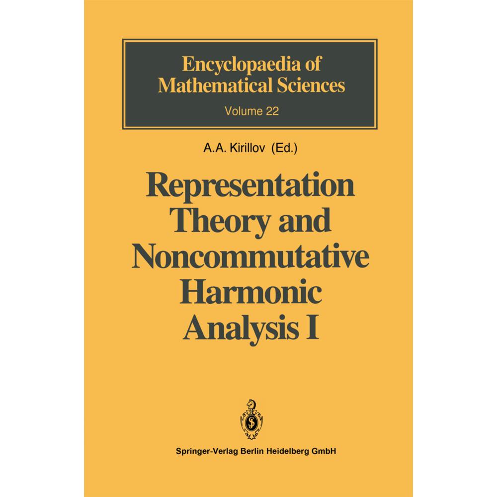 Representation Theory and Noncommutative Harmonic Analysis I, Fachbücher