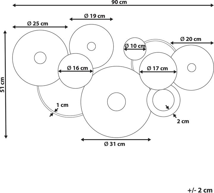Nutritional values and ingredients Beliani Actinium