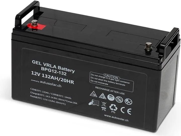 Produktbild Autosolar 132 Ah GEL-Batterie -12 Volt Solarbatterie (12 V, 132 Ah)