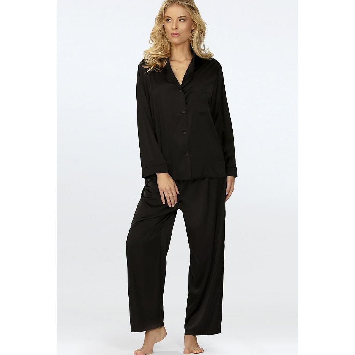 DKaren, Damen, Pyjama, Pyjama model, Schwarz, (M)