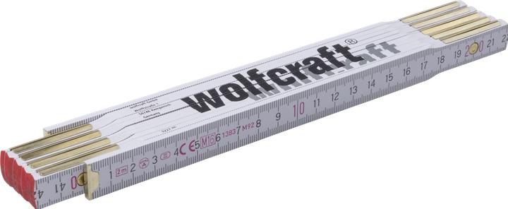 Actual product image wolfcraft 1 folding rule 2m beech wood (0.21 m)