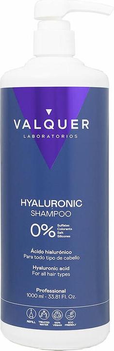 Valquer Hyaluronsäure Shampoo Extra Feuchtigkeit und Vitalität für alle Haartypen 1000ml (1000 ml, Flüssiges Shampoo)