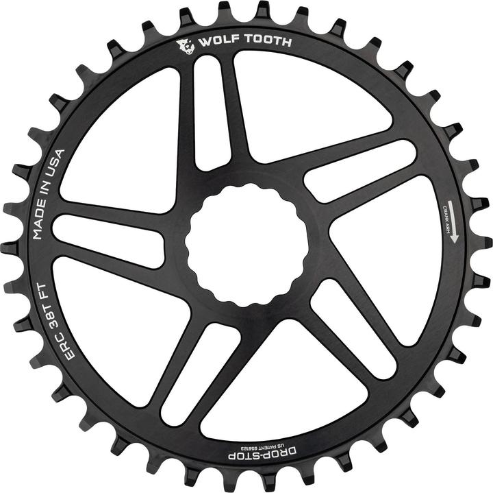 Actual product image Wolf Tooth Easton/Race Face Cinch Direct Mount chainring, 46 t, black (46)