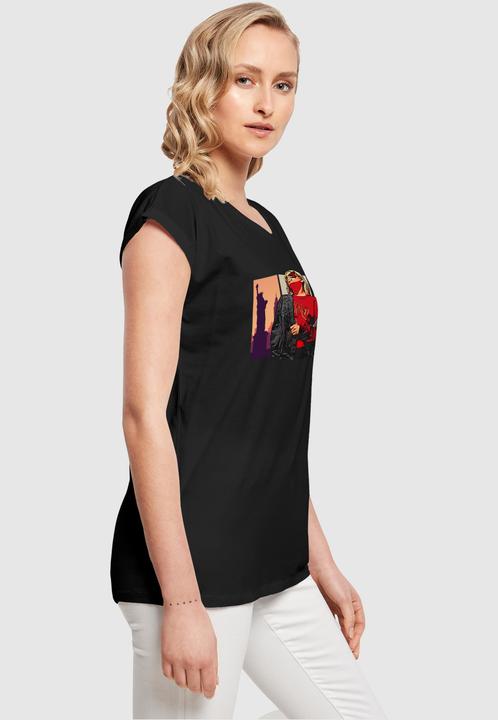 Actual product image Merchcode Laides Grand Red Girl Extended Shoulder Tee - 113369 (S)