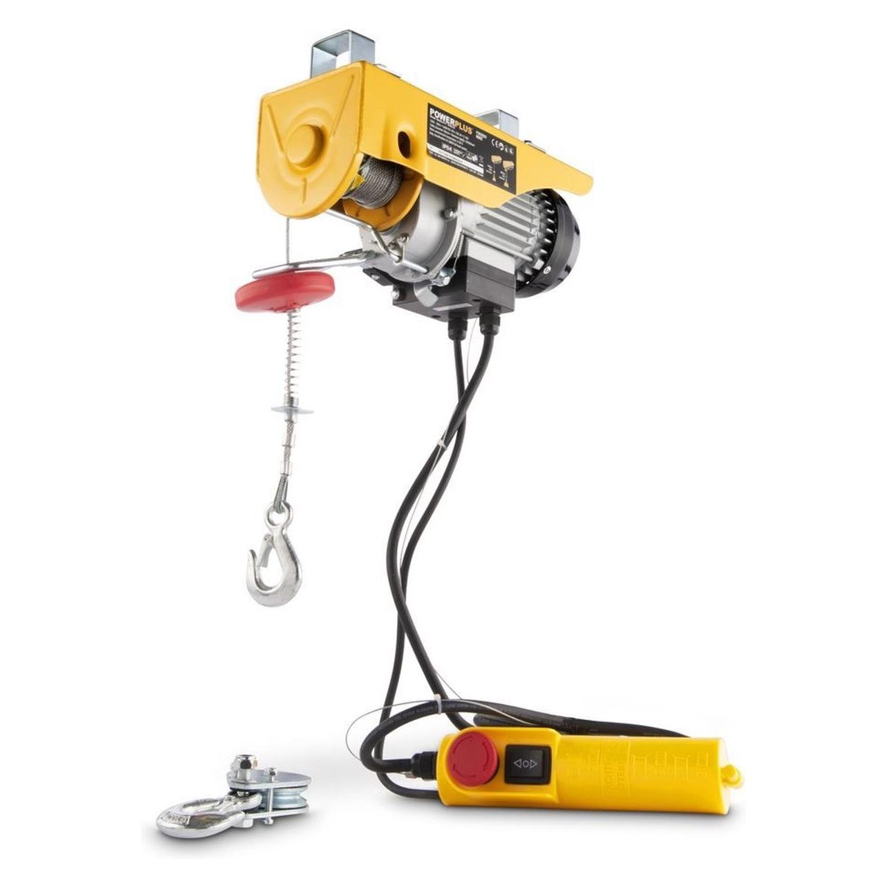 Powerplus, Takel + Werkplaatskraan, Elektrische Takel 500W 100/200kg