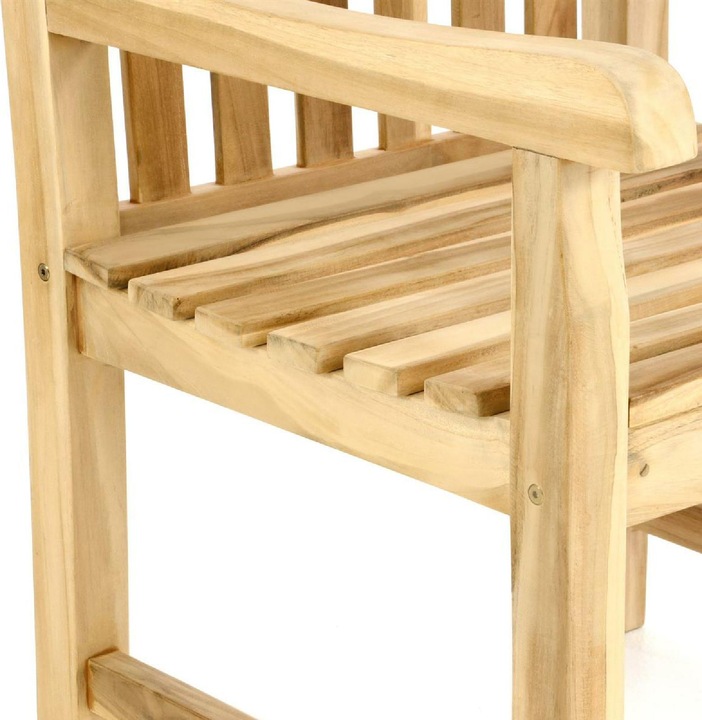 Actual product image VCM Gartenstuhl Gartensessel Landhaus Teak Holz unbehandelt stilvoll