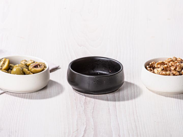 Actual product image Ladelle ELEMENTS bowl set flat onyx Set3