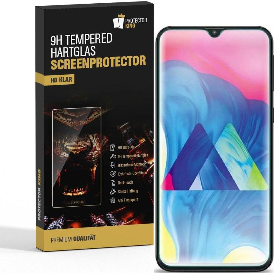 Protectorking 3x echtes Tempered 9H Panzerhartglas 3D KLAR (3 Stück, Xiaomi Mi 9), Smartphone Schutzfolie