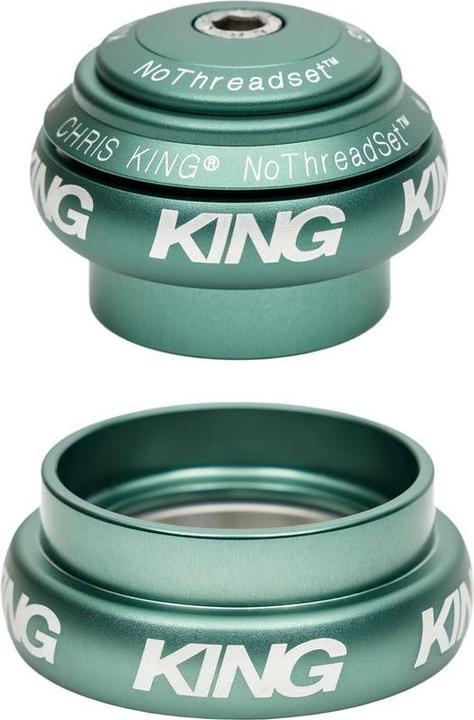 Actual product image Chris King NoThreadSet Tapered Headset, Steel-Bearings, 1 1/8"-1 1/4", GripLock, EC34/28.6 | EC44/33
