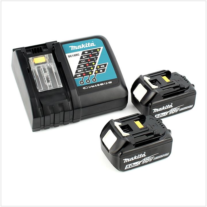 Image du produit Makita DDF 451 RTJ Perceuse visseuse sans fil, 18V 80Nm + 2x Batteries 5,0Ah + Chargeur + Makpac (Fonctionnement sur batterie)
