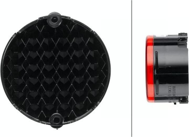 Actual product image Hella Reflector for HITACHI LIEBHERR DEUTZ-FAHR FENDT AGCO HOBBYCAR WIESMANN