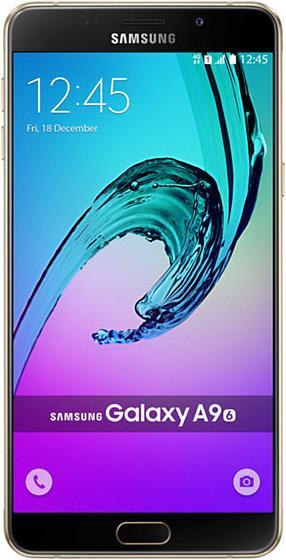 Produktbild Samsung Galaxy A9 (2016) (32 GB, Gold, 6", Dual SIM, 13 Mpx, 4G)
