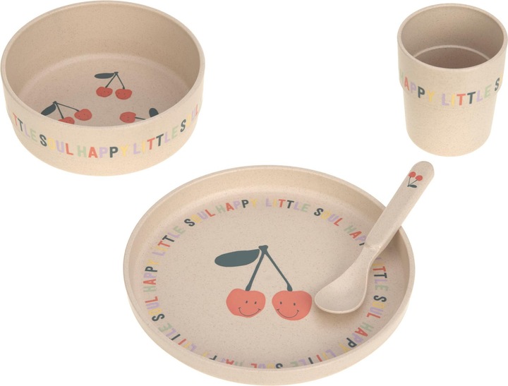 Produktbild Lässig Kindergeschirr-Sets 4-tlg. Geschirr-Set rutschfest - Happy Fruits