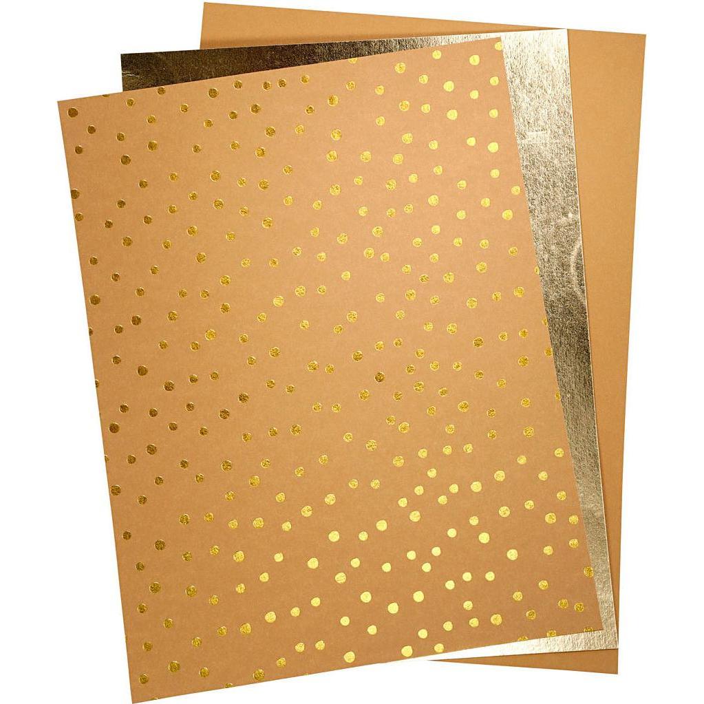 Thumbnail - Creativ Company, Bastelpapier, Kunstlederpapier, 3 Blatt (3 x)
