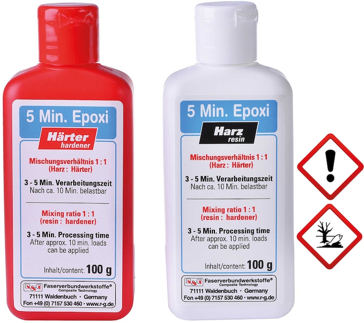 R&G 5 minuten epoxy 200g werkverpakking (200 g)