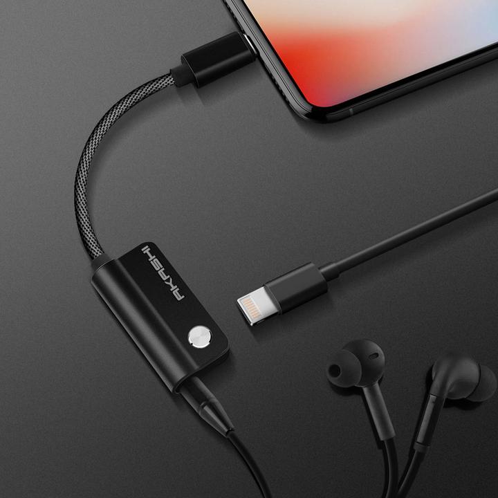Produktbild Akashi Lightning Audio- & Ladeadapter (3.5mm Klinke, 3.5mm Klinke)