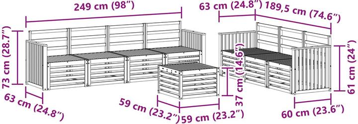 Produktbild vidaXL Outdoor-Sofa