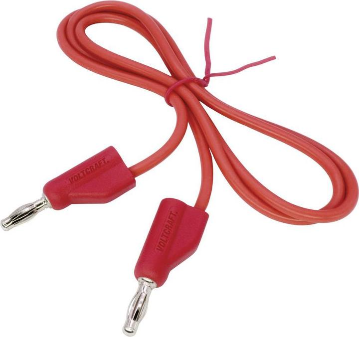 Actual product image Voltcraft Highly flexible test leads MSB-300 SET 0.75 m 30 V/AC, 60 V/DC 10 A
