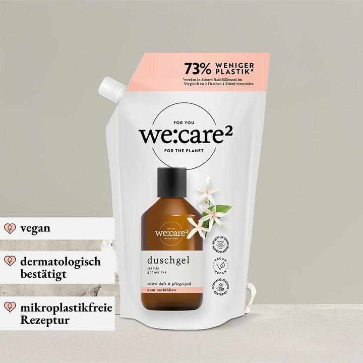 Actual product image we:care2 Nachfüllbeutel Duschgel, Jasmin-Grüner Tee (500 ml)