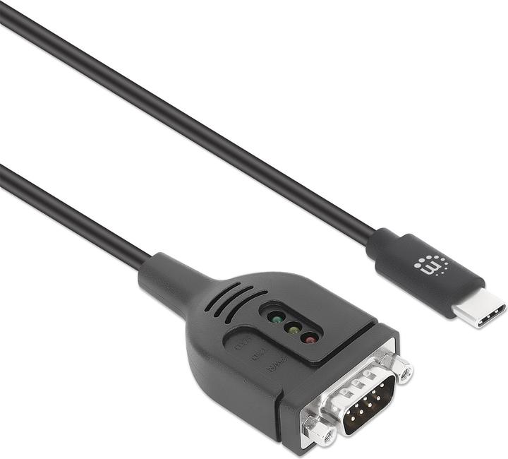 Produktbild Manhattan USB-C auf Seriell DB9 / RS232 Adapterkabel, 1 m (1 m)