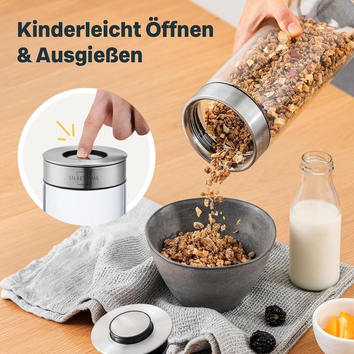Actual product image Silberthal 6-teiliges Vorratsglas-Set mit Deckel