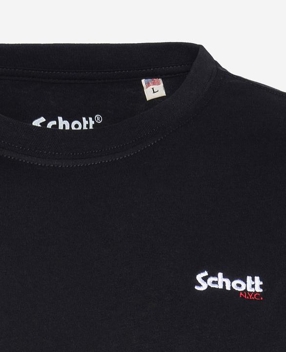 Actual product image Schott T-Shirt TSLOGOCASUAL Kurzarmshirt mit Front-Print (M)