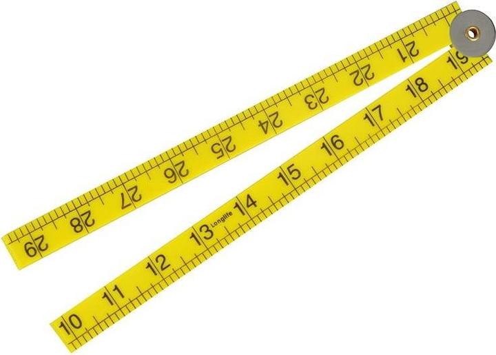 Actual product image Faithfull Folding Rule - Abs Plastic (1 m)
