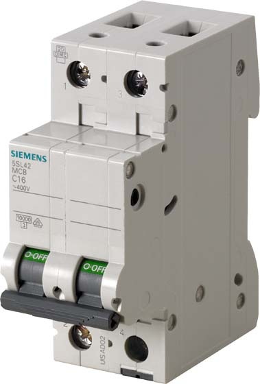 Immagine prodotto Siemens Interruttore UC C 1A 2p 400V 5SL4201-7
