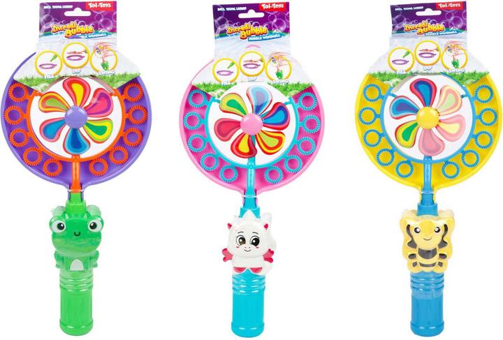 Toi-Toys Incredibubble Bubble Blower Windmill 100Ml 3Ass +