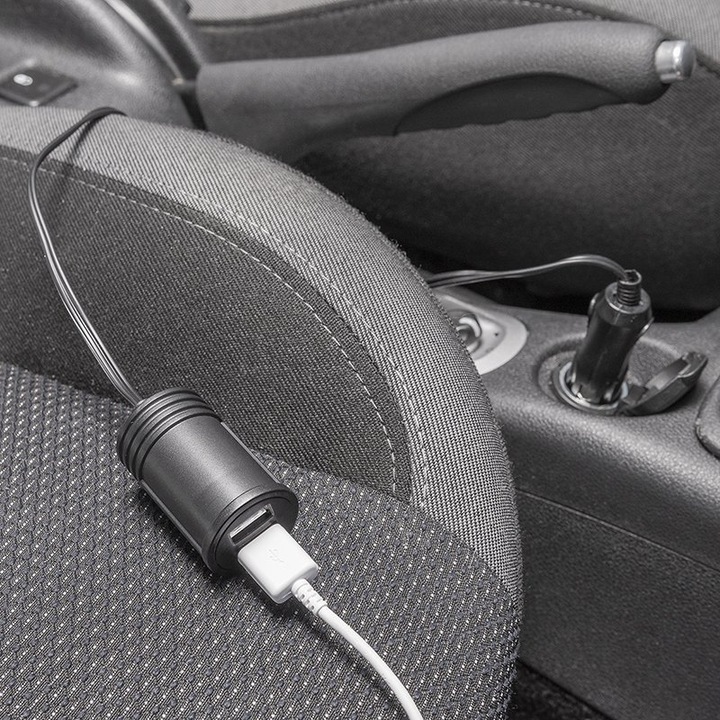 Produktbild ProPlus Verlängerungskabel mit USB Ladegerät zweifach im Blister