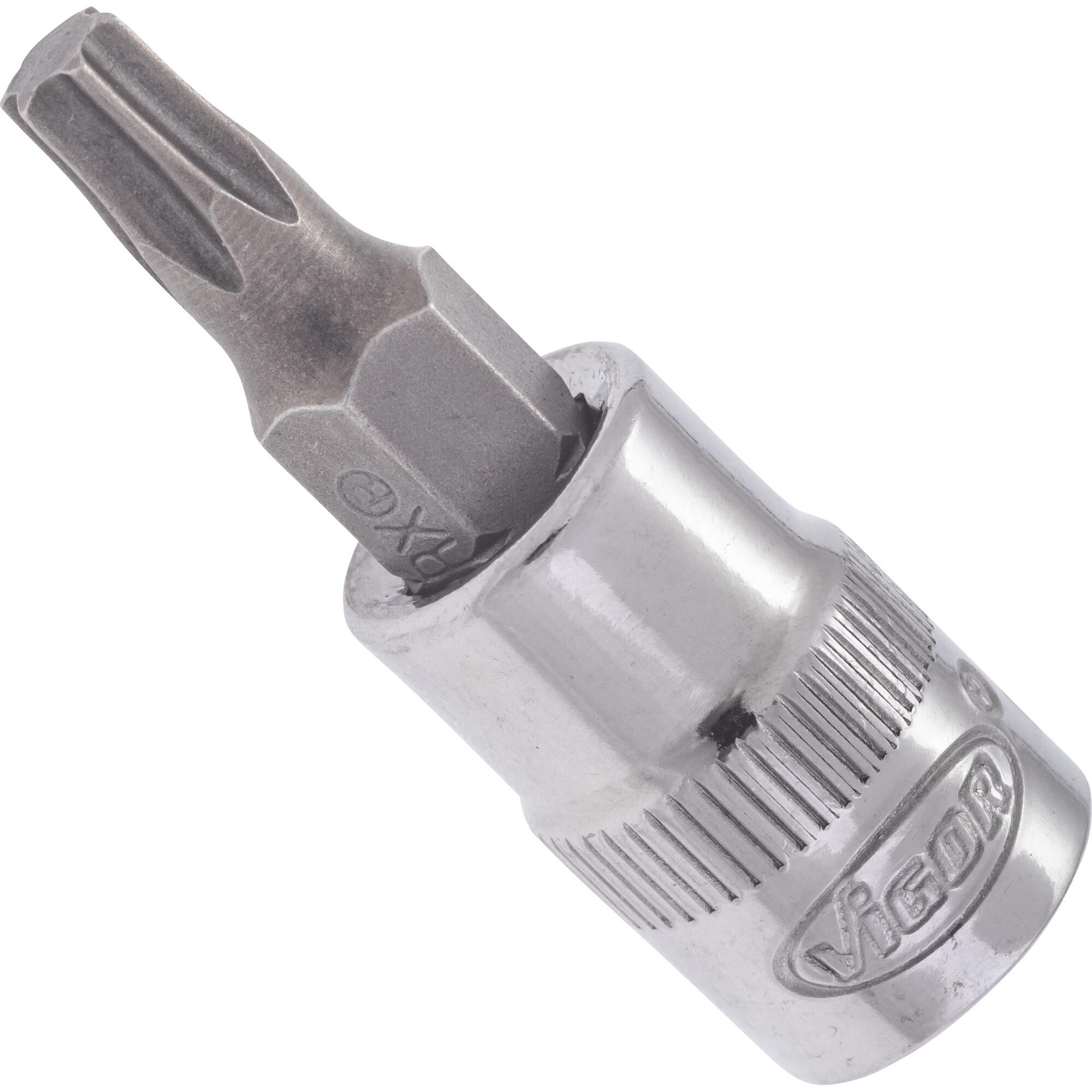 Vigor, Steckschlüssel + Stecknuss, SCHRAUBENDREHER-EINSATZ 1/4" T 25