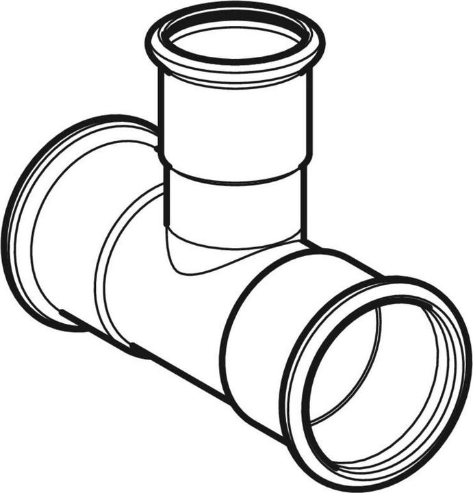 Produktbild Geberit Mapress Stainless steel tee, reducing 22 x 15 x 22 mm (31206) (T-Verbindung)