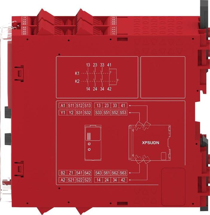 Produktbild Schneider Electric Sicherheitsrelais 8FKT 6K 3S 1Ö1T48-240V SK XPSUDN33AP