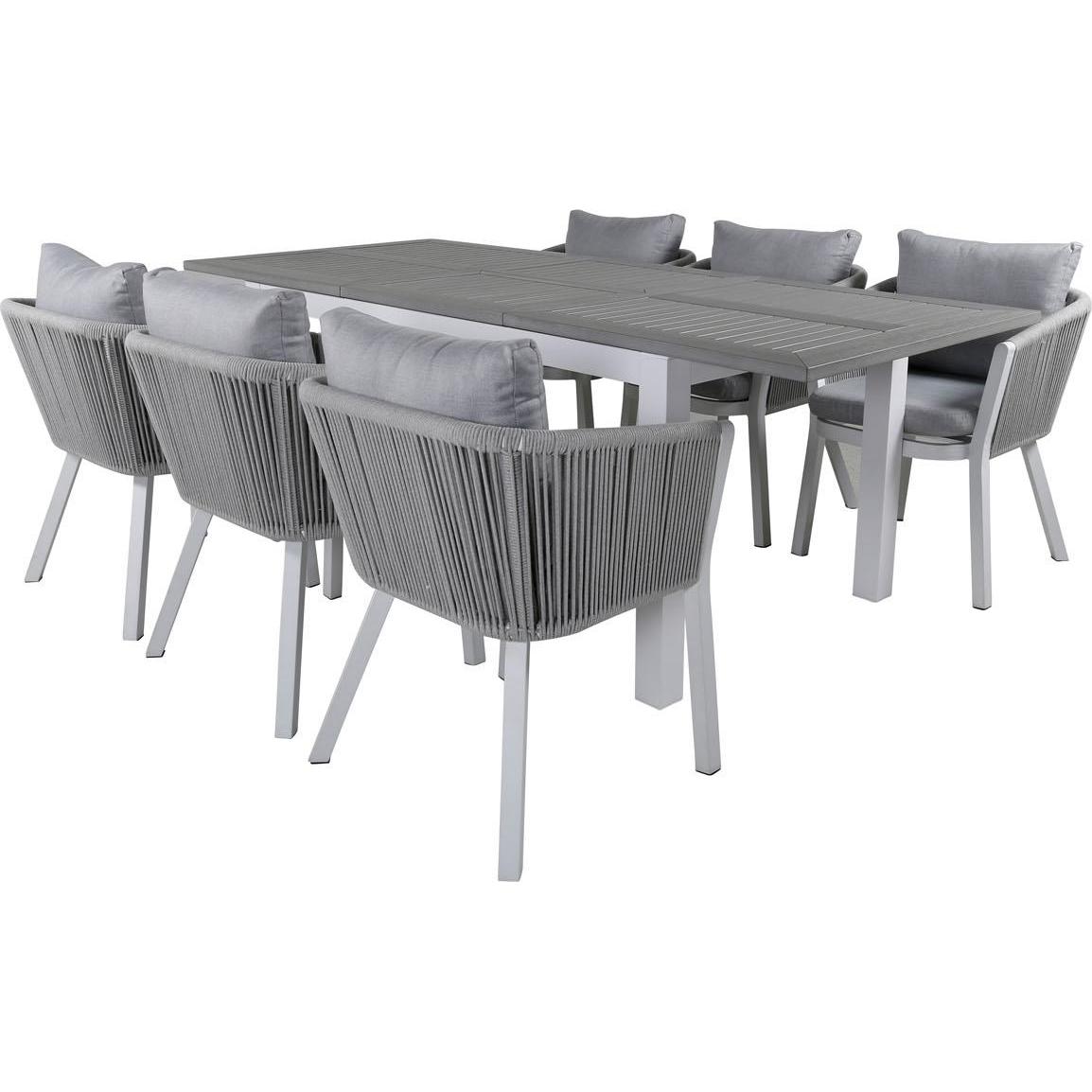 Ebuy24, Gartentisch + Balkontisch, Gartenmöbel-Set Albany (152 cm)