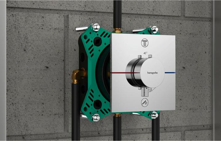 Actual product image hansgrohe HG Thermostat ShowerSelect Comfort E UP, ready-to-use set 2 consumers chrome-plated