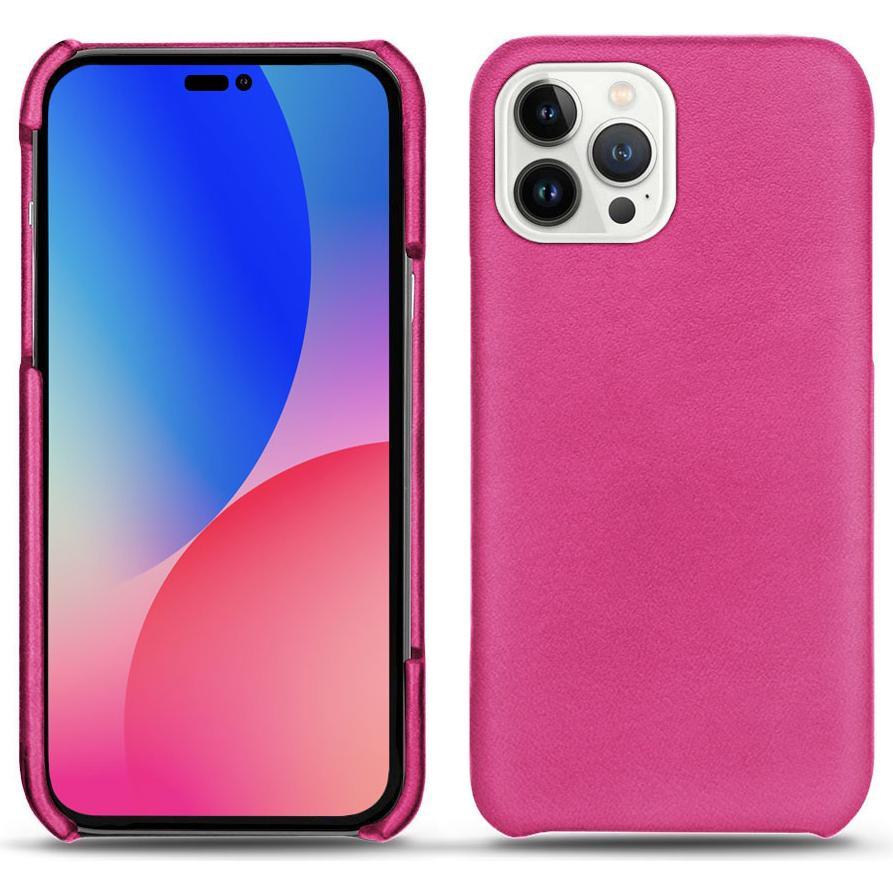Noreve Lederschutzhülle (Apple iPhone 14 Pro Max), Smartphone Hülle, Rosa