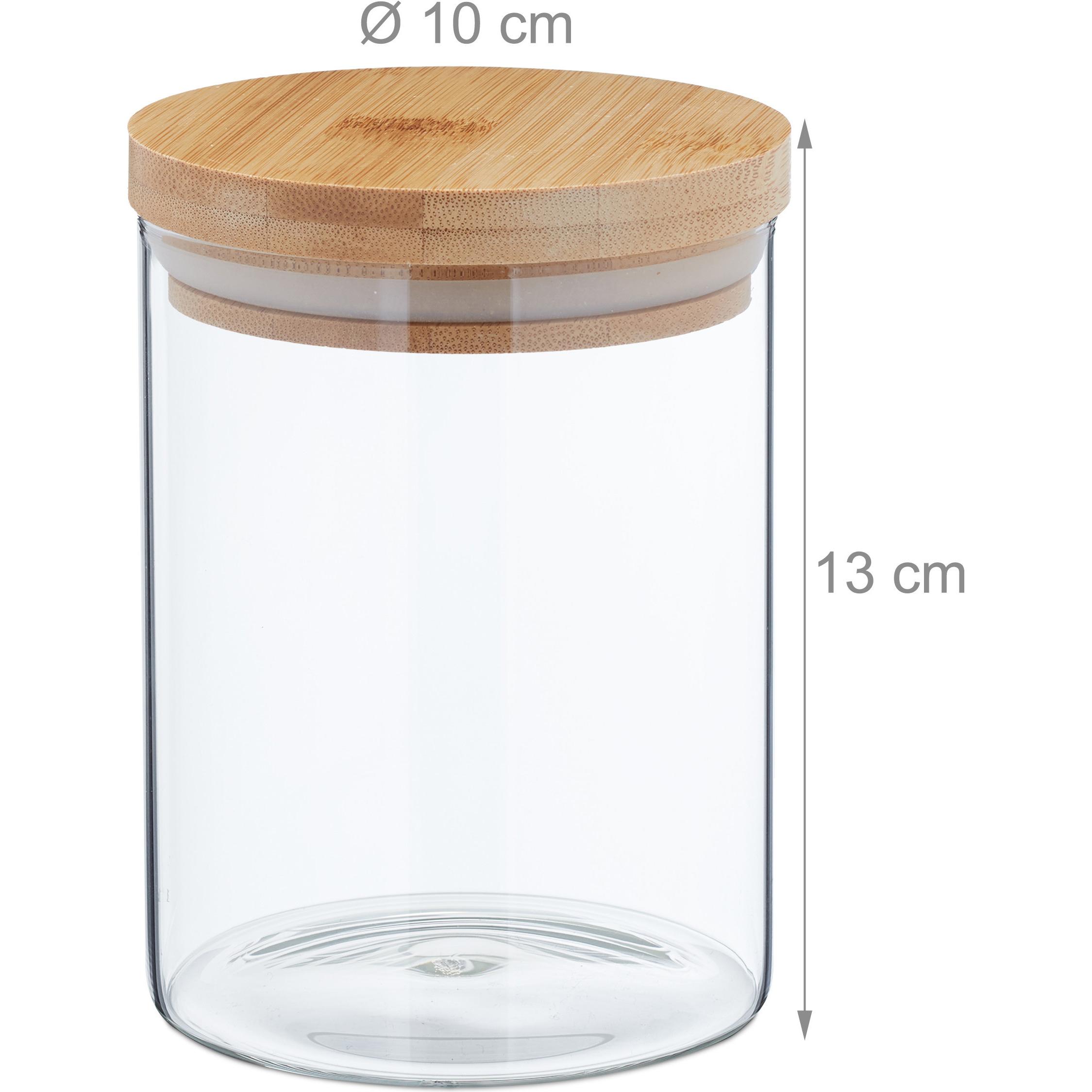 Thumbnail - Relaxdays 3x Vorratsglas, Vorratsbehälter, Transparent