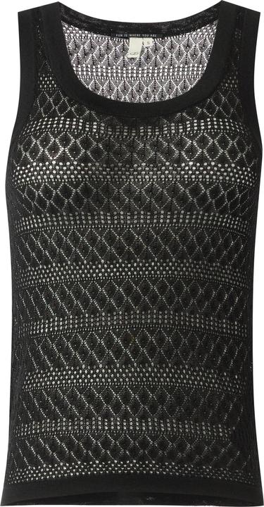 Produktbild s.Oliver Strickpullunder Transparentes Feinstrick-Top mit Ajourmuster (XXL)