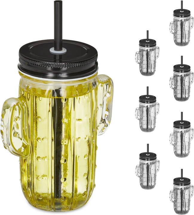 Actual product image Relaxdays 8x drinking glass (5 dl, 1 x, Long drink glasses)