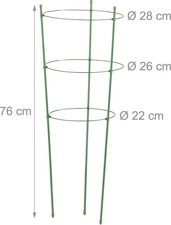 Produktbild Relaxdays 6x Rankhilfe (28 cm, 28 cm)