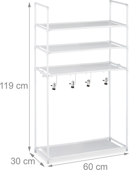 Actual product image Relaxdays Baylee (60 x 30 x 119 cm)