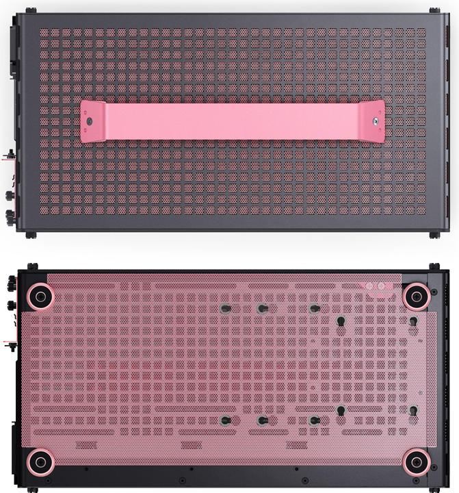 Produktbild Jonsplus MATX Handle Case Z20 - Black-Pink (mATX, Mini-ITX)
